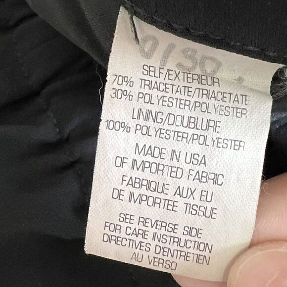 Theory Padra Admiral Crepe Black Tapered Leg Dress Pants - Picture 8 of 9